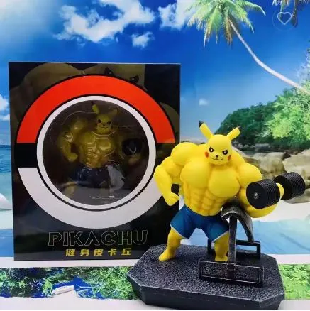 Pokemon: Pikachu, Charmander, Squirtle, Bulbasau Gym Figures