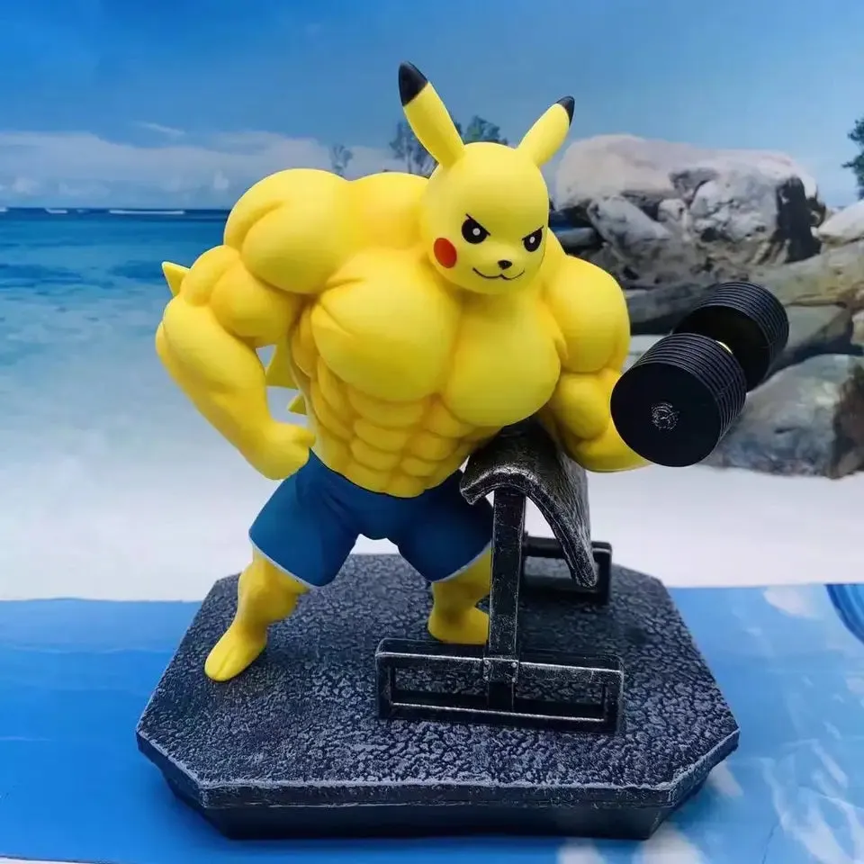 Pokemon: Pikachu, Charmander, Squirtle, Bulbasau Gym Figures