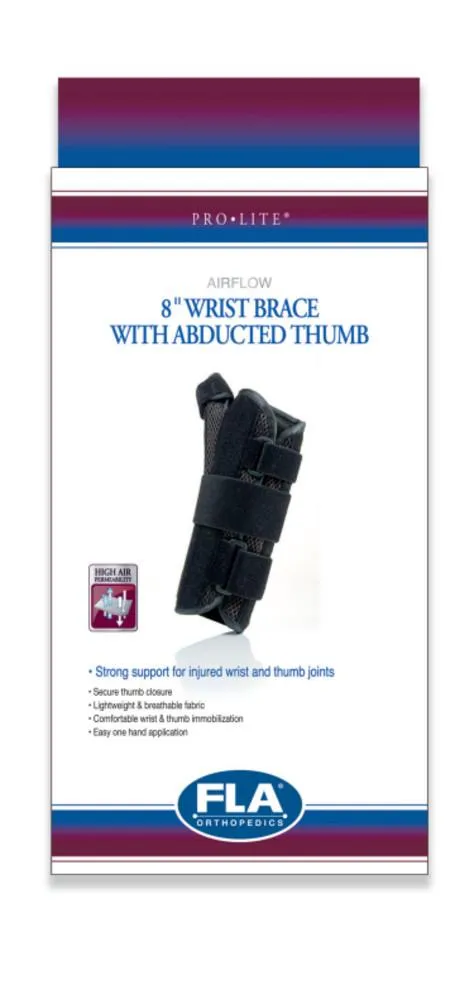 PRO•LITE AIRFLOW 8" WRIST SPLINT W/ABD THUMB