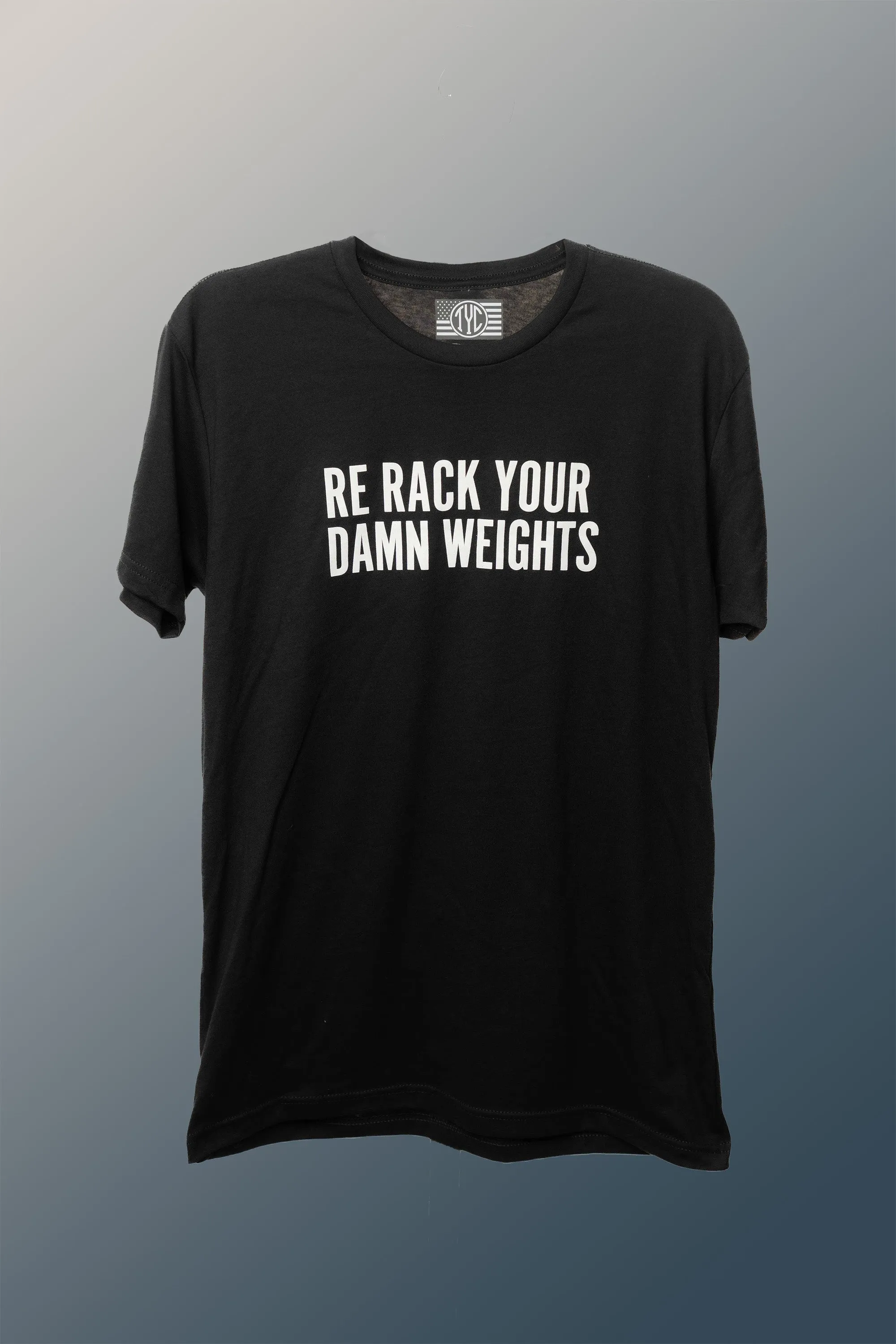 "Re-Rack Your Damn Weight" T-Shirt - Black