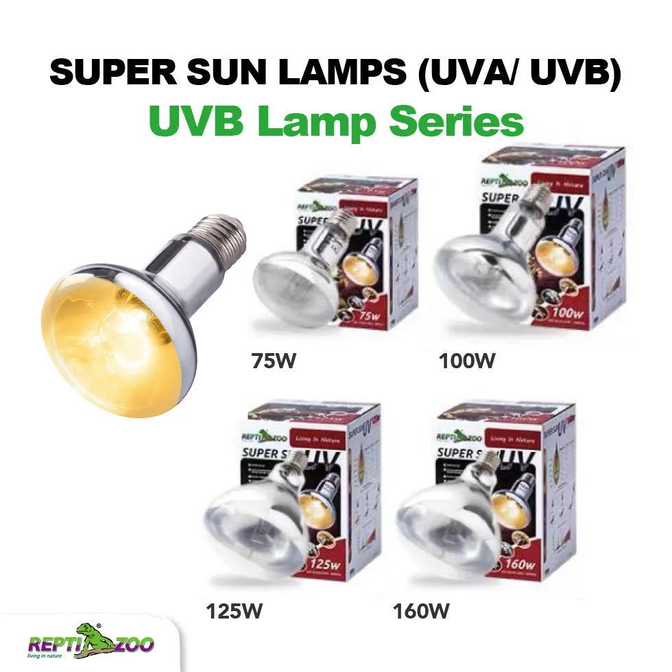 REPTIZOO Super Sun UVB/UVA Mercury Vapour Bulb