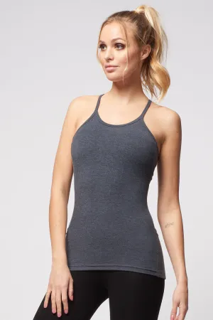 Reversible Cami with Pocket Marl Grey