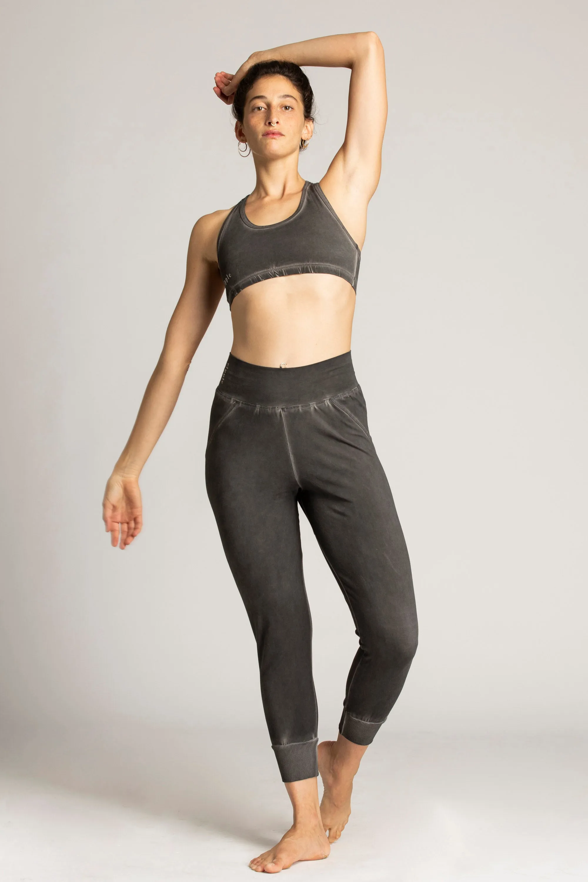 Ribbed Cuff Yoga Pants