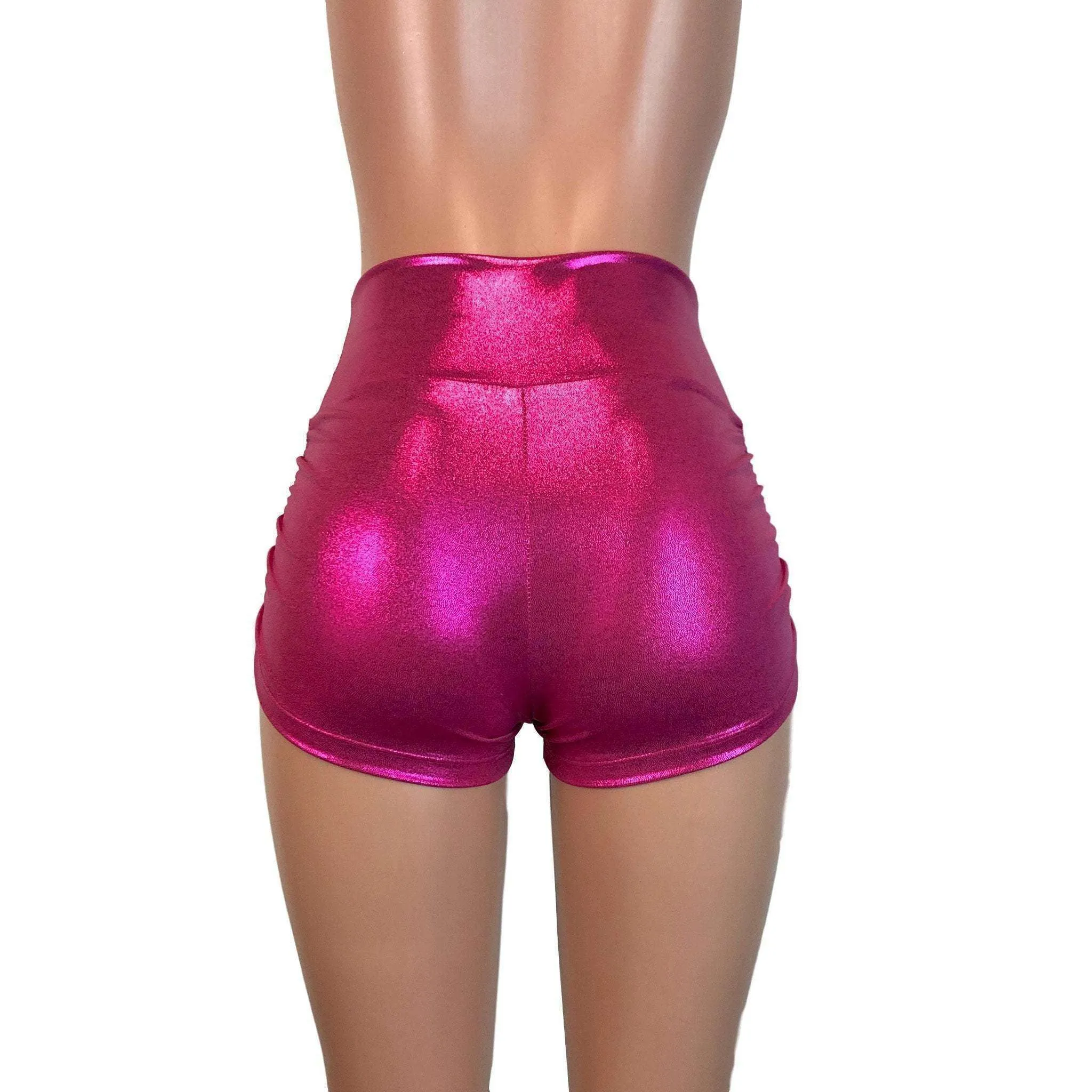 Ruched Booty Shorts - Pink Mystique Scrunch Shorts