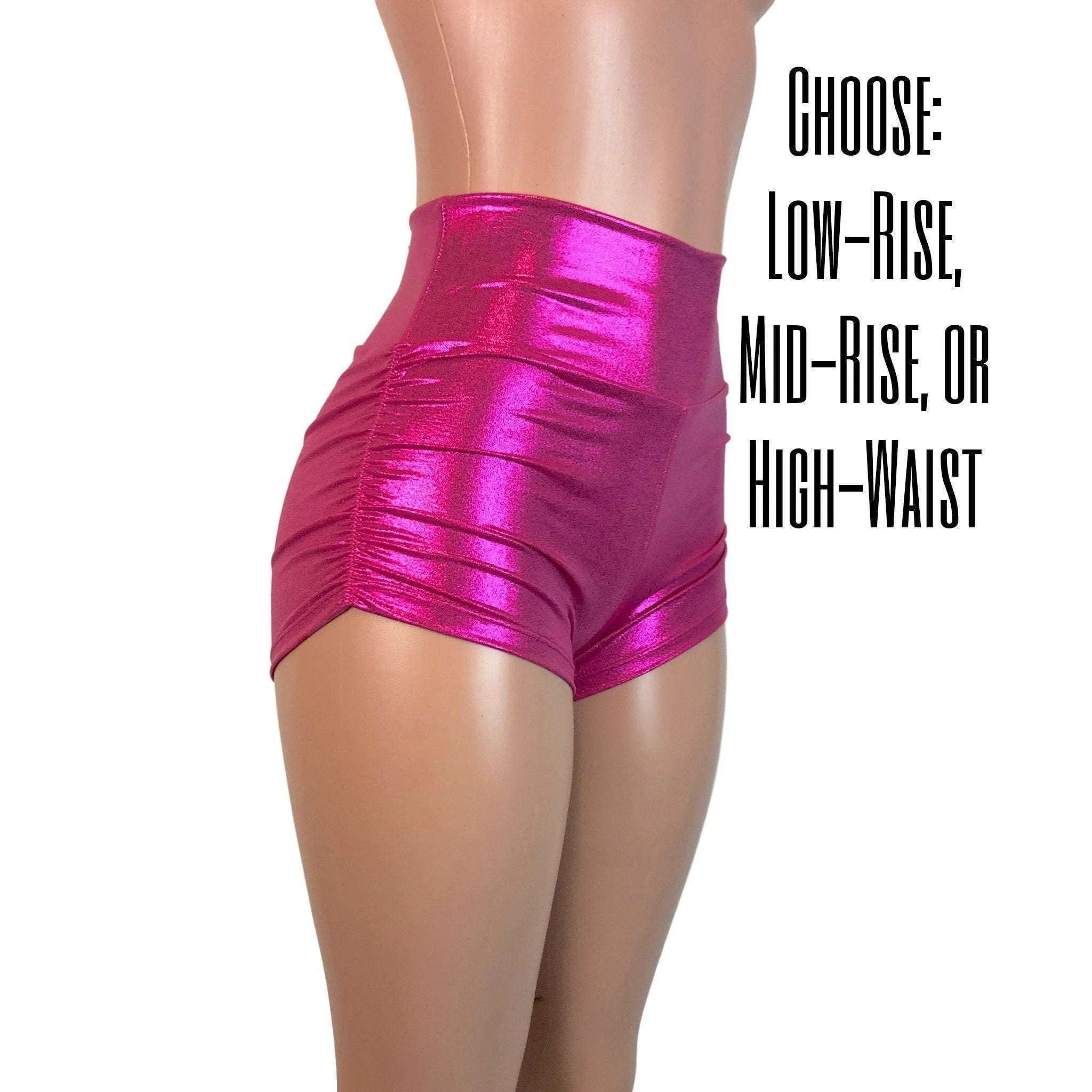 Ruched Booty Shorts - Pink Mystique Scrunch Shorts