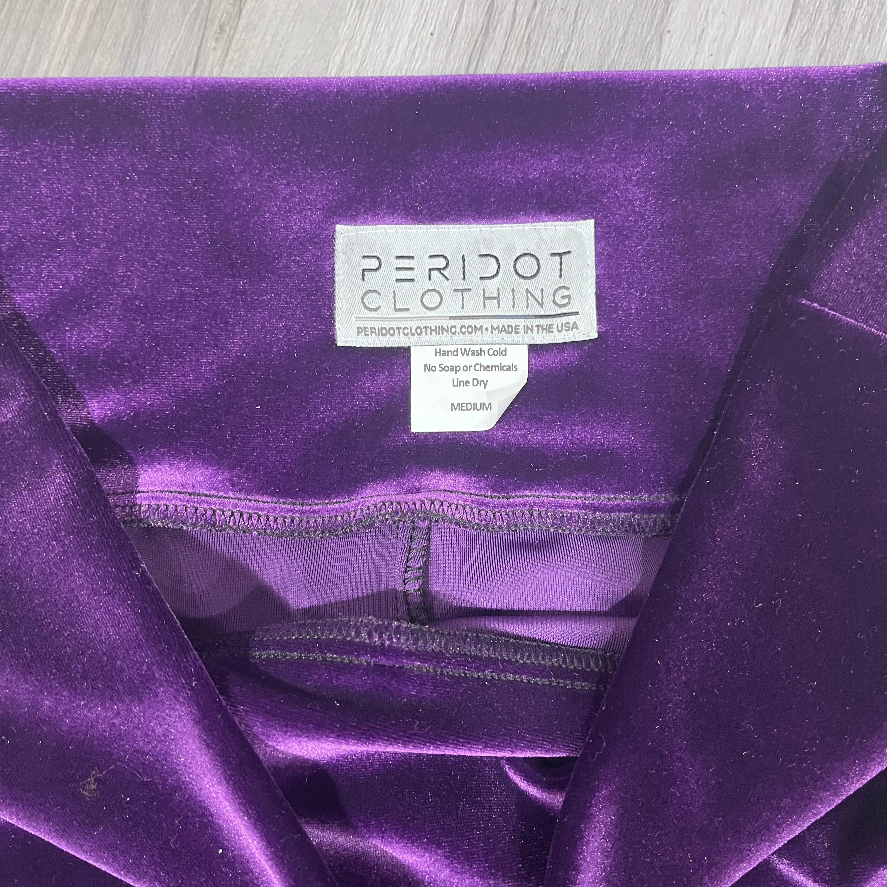 SALE - MEDIUM - Mid-Rise Ruched Booty Shorts Purple Velvet