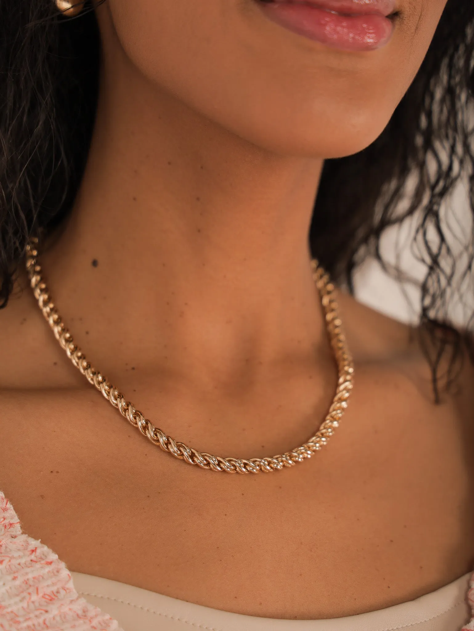 Short Line Chain Necklace