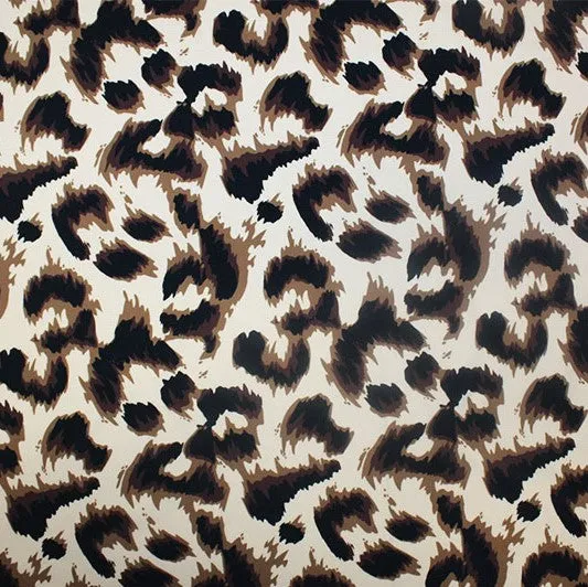 Soft Leopard Printed Spandex | Blue Moon Fabrics