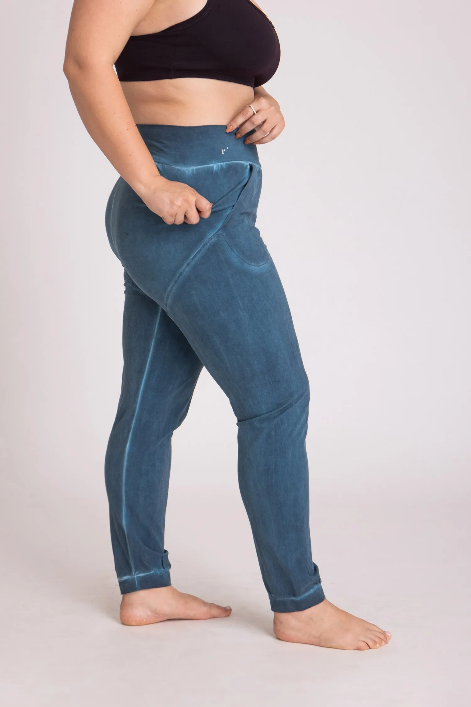 Stonewash Unisex Slouchy Yoga Pants