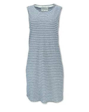 STRIPED KNIT HEMP TANK DRESS