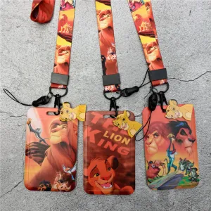 The Lion King Simba Mobile Phone Rope Cartoon Lanyard Card Set