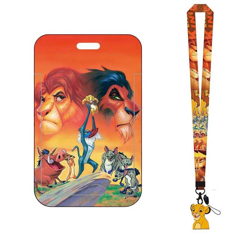 The Lion King Simba Mobile Phone Rope Cartoon Lanyard Card Set