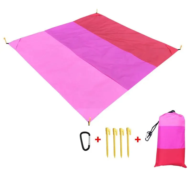 Waterproof Pocket Beach Mat Blanket - Portable and Lightweight Folding Camping Mattress - Outdoor Picnic Mat and Sand Beach Towel - 2x2.1m