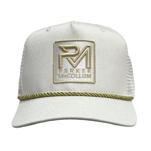 White Rope Logo Trucker Hat