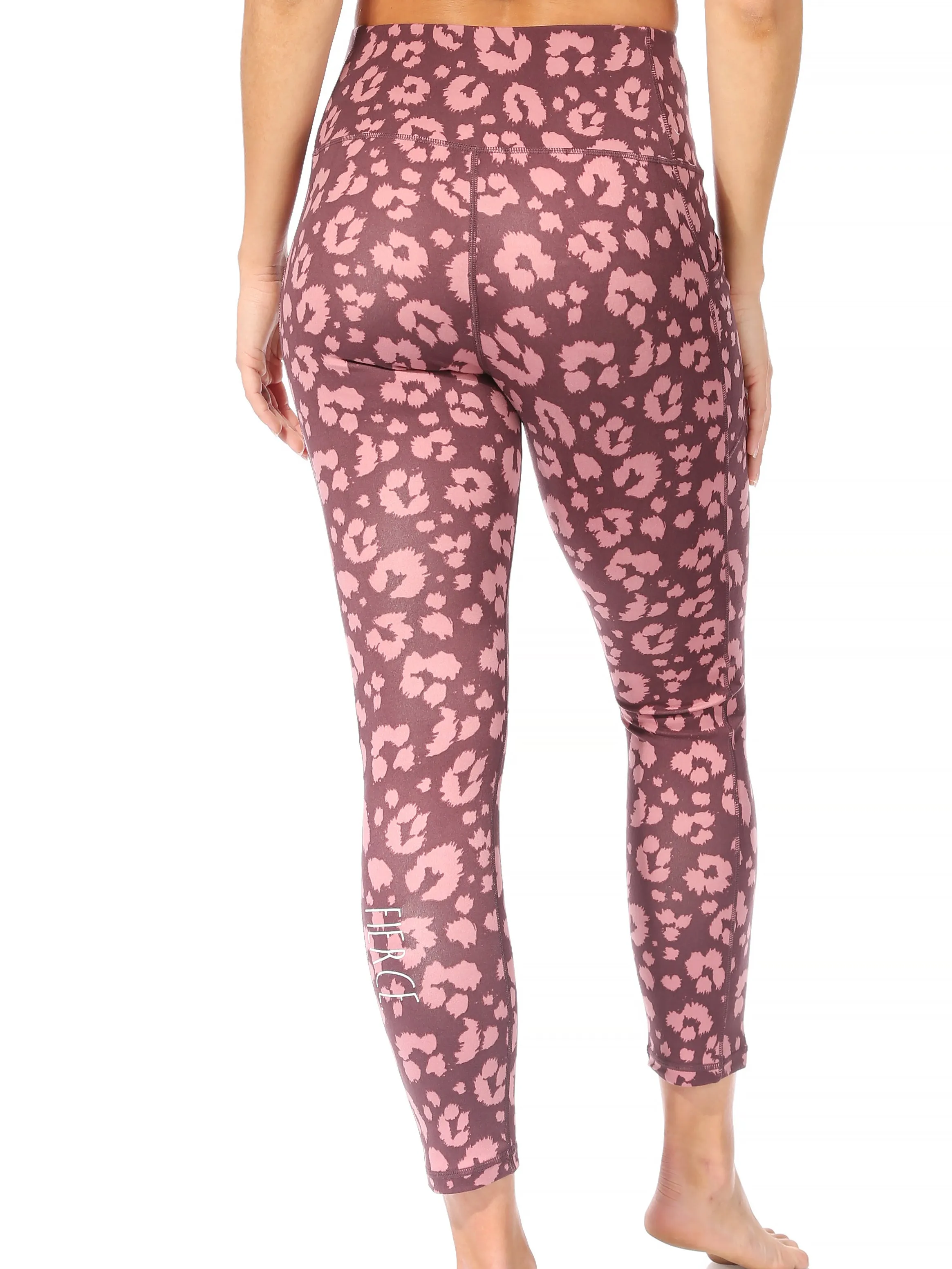 Women's "FIERCE" High-Waisted Performance Legging with Two Side Pockets